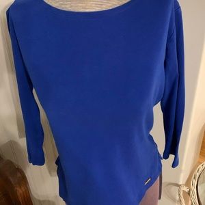 Ellen Tracey Midnight blue cotton top